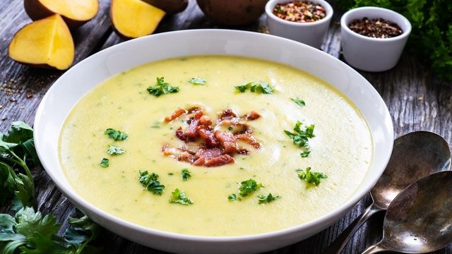 Reteta Supa Crema De Cartofi Cu Bacon