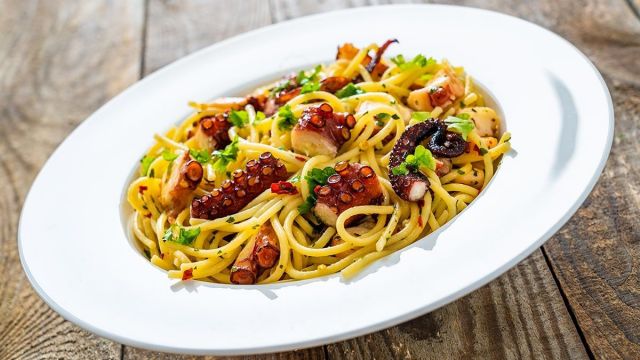 Reteta Spaghetti Alio Olio E Peperoncino Cu Caracatita